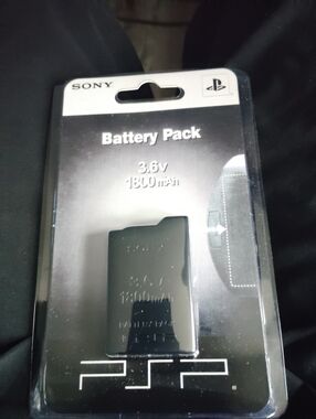 Sony Black Battery Pack 3.6V 1800mAh for PSP Packaging